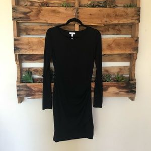 Leith Black Long Sleeve Dress